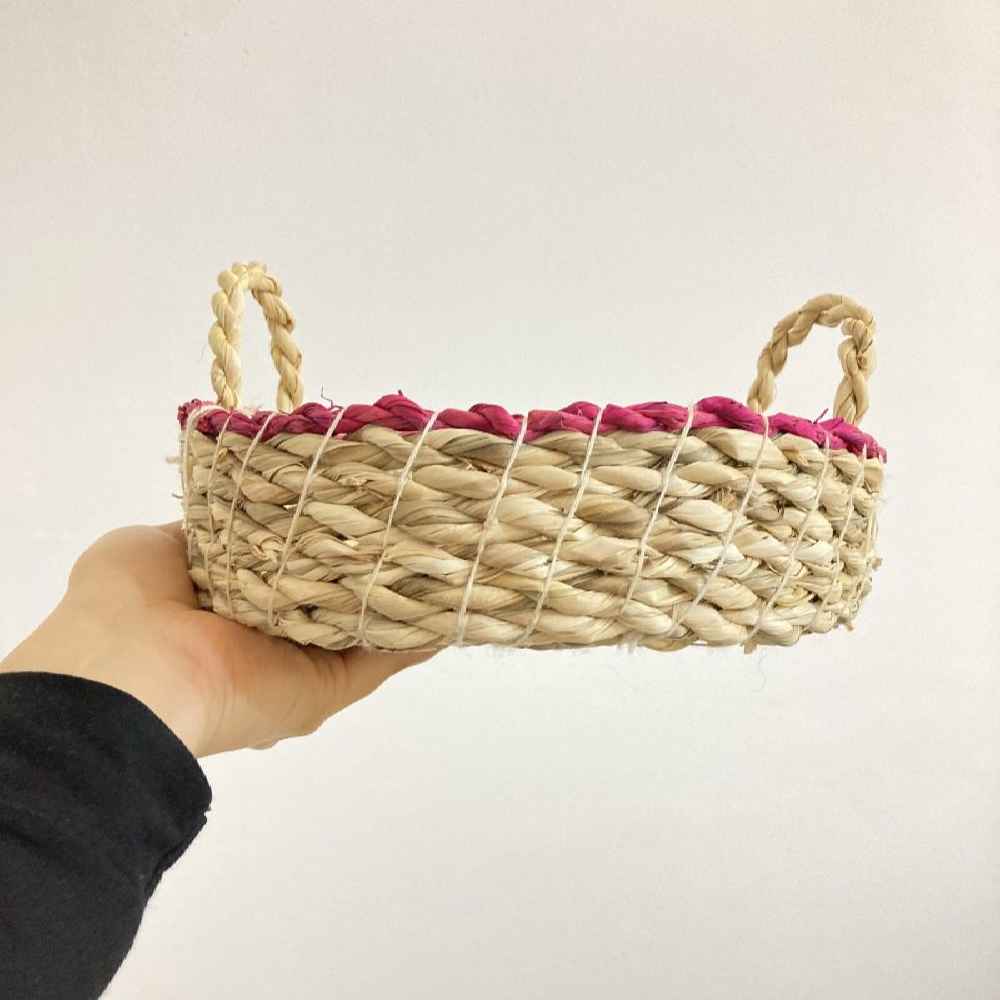 سلة تخزين من أوراق نخيل محبوكة نموذج آرتميس