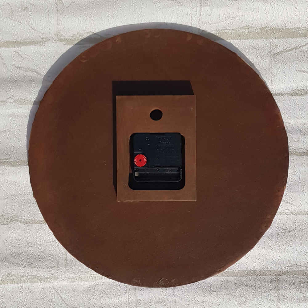 ساعة حائط مصنوعة يدويًا من الراتنج – نمط تجريدي حوراء