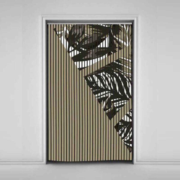 ستارة أفقيّة مخملية – طباعة أوراق تجريدية