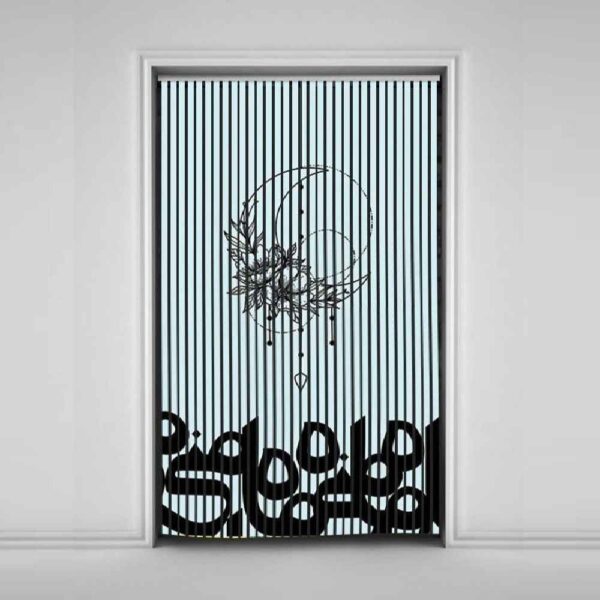 ستارة أفقيّة مخملية إيرانية – طباعة ماه تجريدية