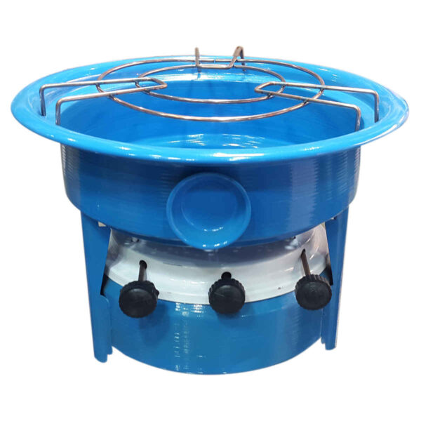 موقد زيت تخييم خارجي محمول بثلاثة شعلات – متعدد الاستخدامات وقوي