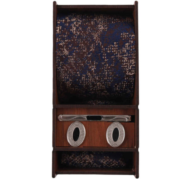 مجموعة إكسسوارات رجالية من رباط العنق والمنديل والأزرار - فاخرة دورنا