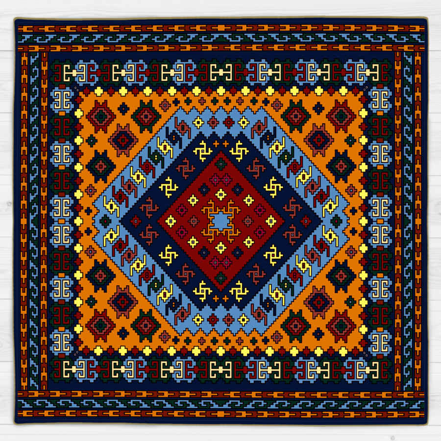 مفرش سفرة من الفلين بتصميم مستوحى من الأناقة الإيرانية چابه