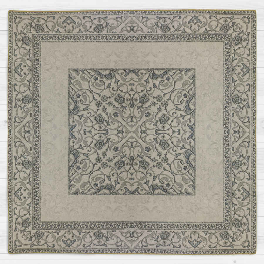 مفرش سفرة من الفلين بتصميم مستوحى من الأناقة الإيرانية رمادي