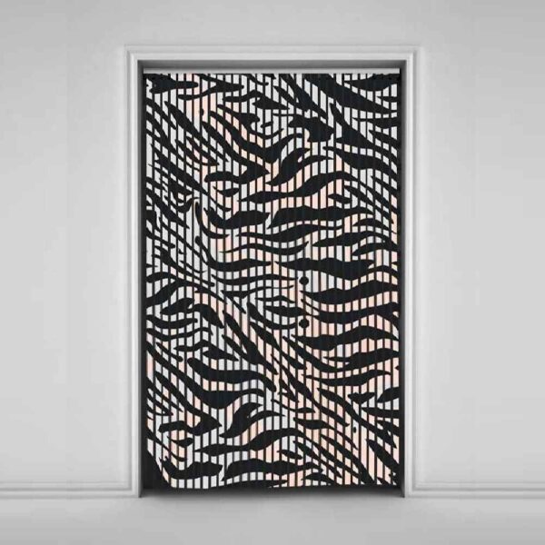 ستارة أفقيّة مخملية – طباعة فارناز تجريدية