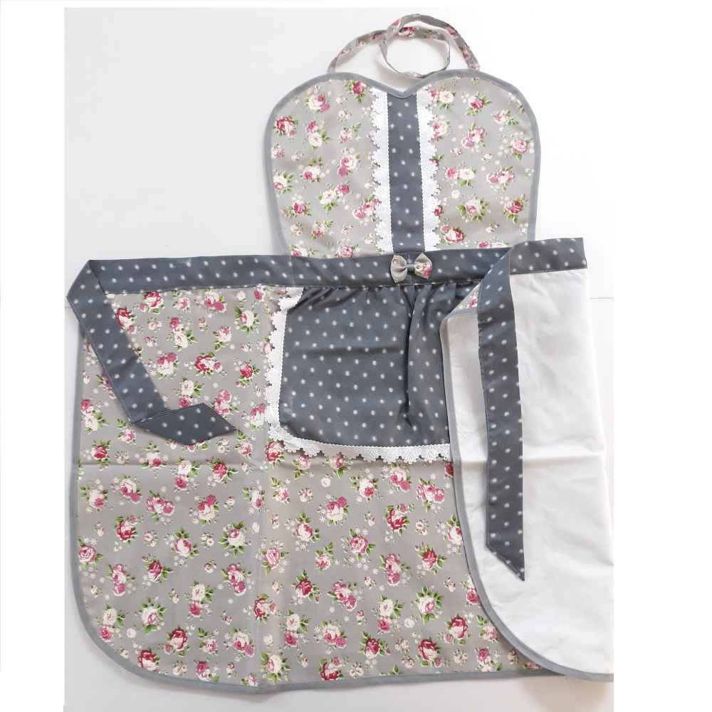 طقم مريلة مطبخ مزين بالزهور مكون من 13 قطعة نموذج شكوفا