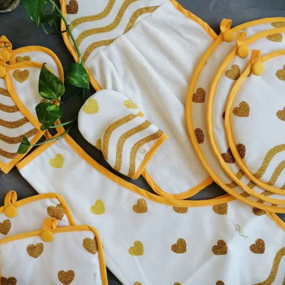 طقم مريلة مطبخ مكون من 15 قطعة نموذج آيسان