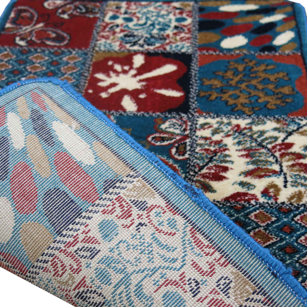 سجادة داخلية لتزيين المنزل – غير قابلة للانزلاق ومزينة بطبعات مستوحاة من الفن الإيراني (تماشا)