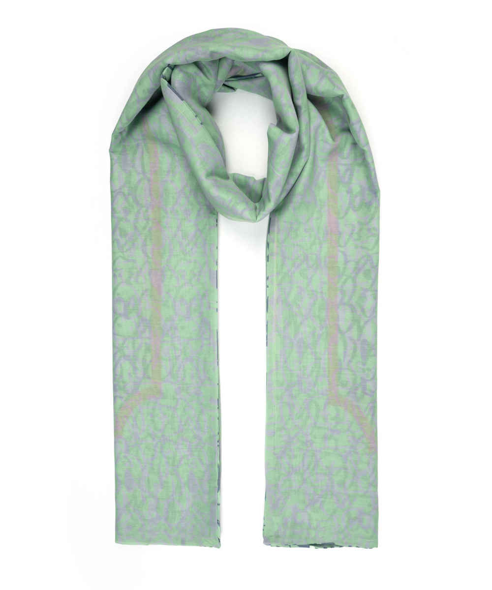 وشاح إيراني مطبوع للنساء مزدوج الجانبين بالخط العربي