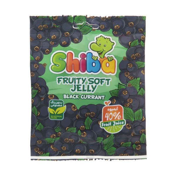 حلوى جيلاتينية حلال لينة بنكهة الكشمش الأسود - شيبا (عبوة 30 قطعة)