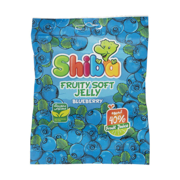 حلوى جيلاتينية حلال لينة بنكهة التوت الأزرق - شيبا (عبوة 30 قطعة)