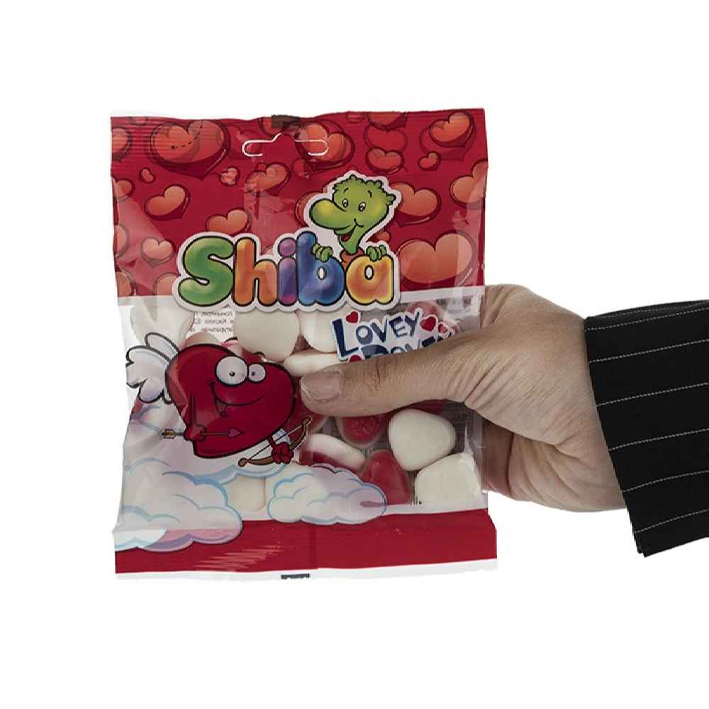 حلوى جيلاتينية حلال لينة بنكهة الحب – شيبا (عبوة 30 قطعة)