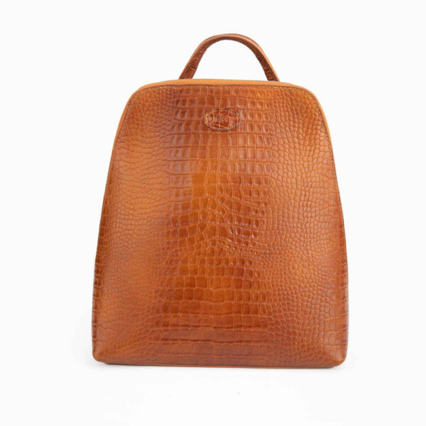 حقيبة ظهر نسائية من الجلد الطبيعي - موديل شيفر