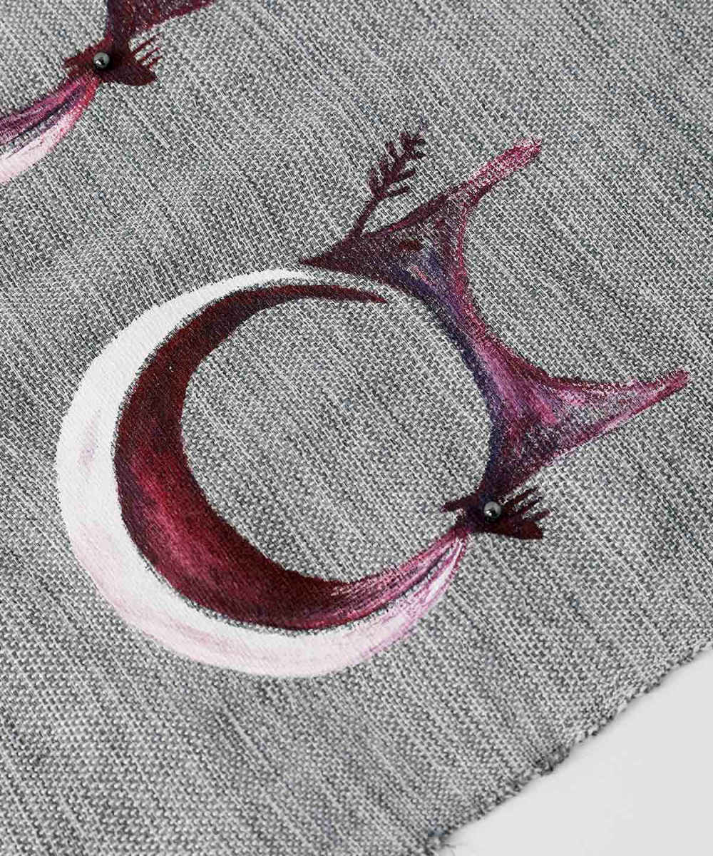 شال قطني منقوش للنساء موديل جلان