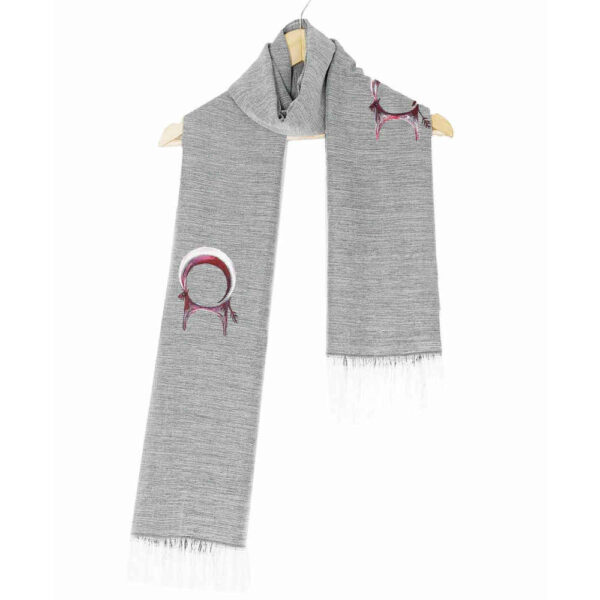 شال قطني منقوش للنساء موديل جلان