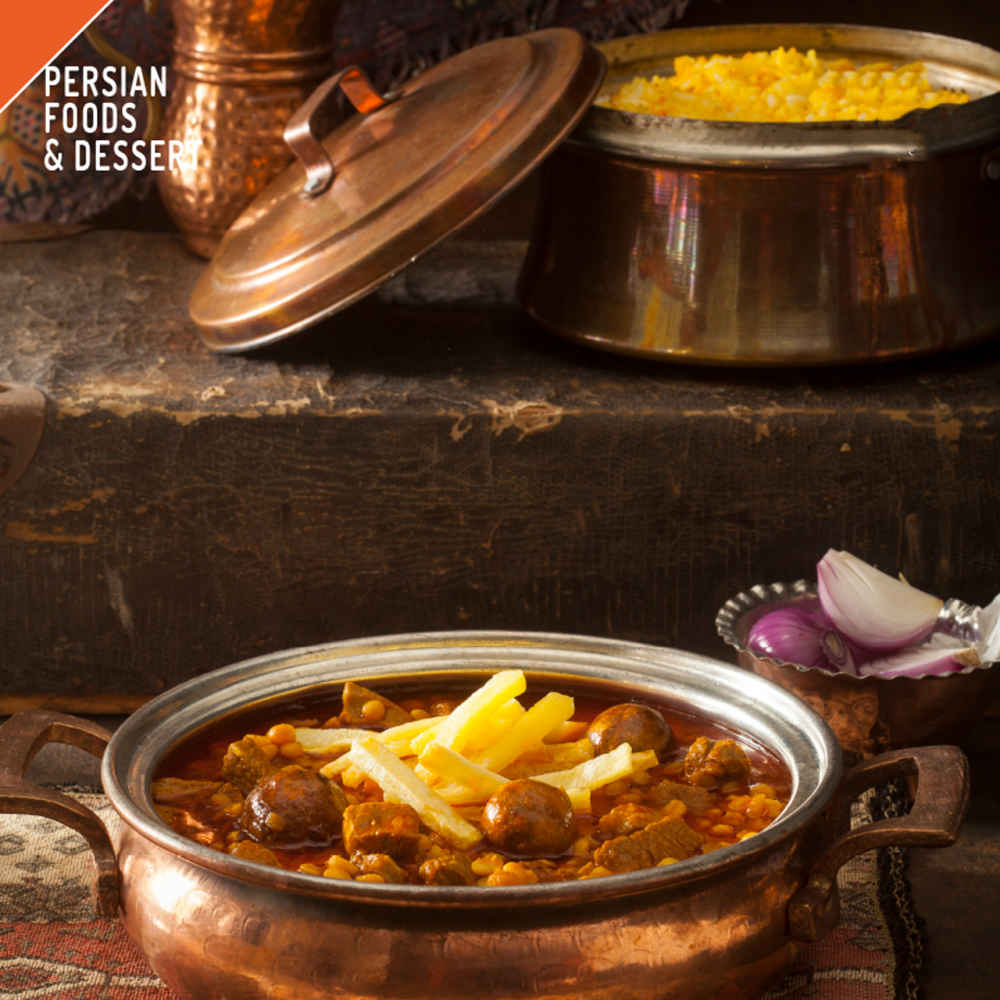 خورش قیمه – لمرقة حمص إيراني من الأطباق الفاخرة، معلب (عبوات ٥)