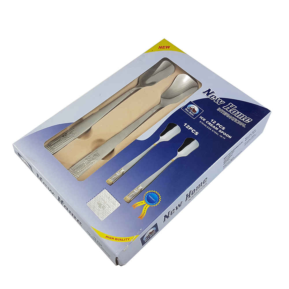 مجموعة ملاعق آيس كريم فولاذية – 3 قطع موديل هخامنشی