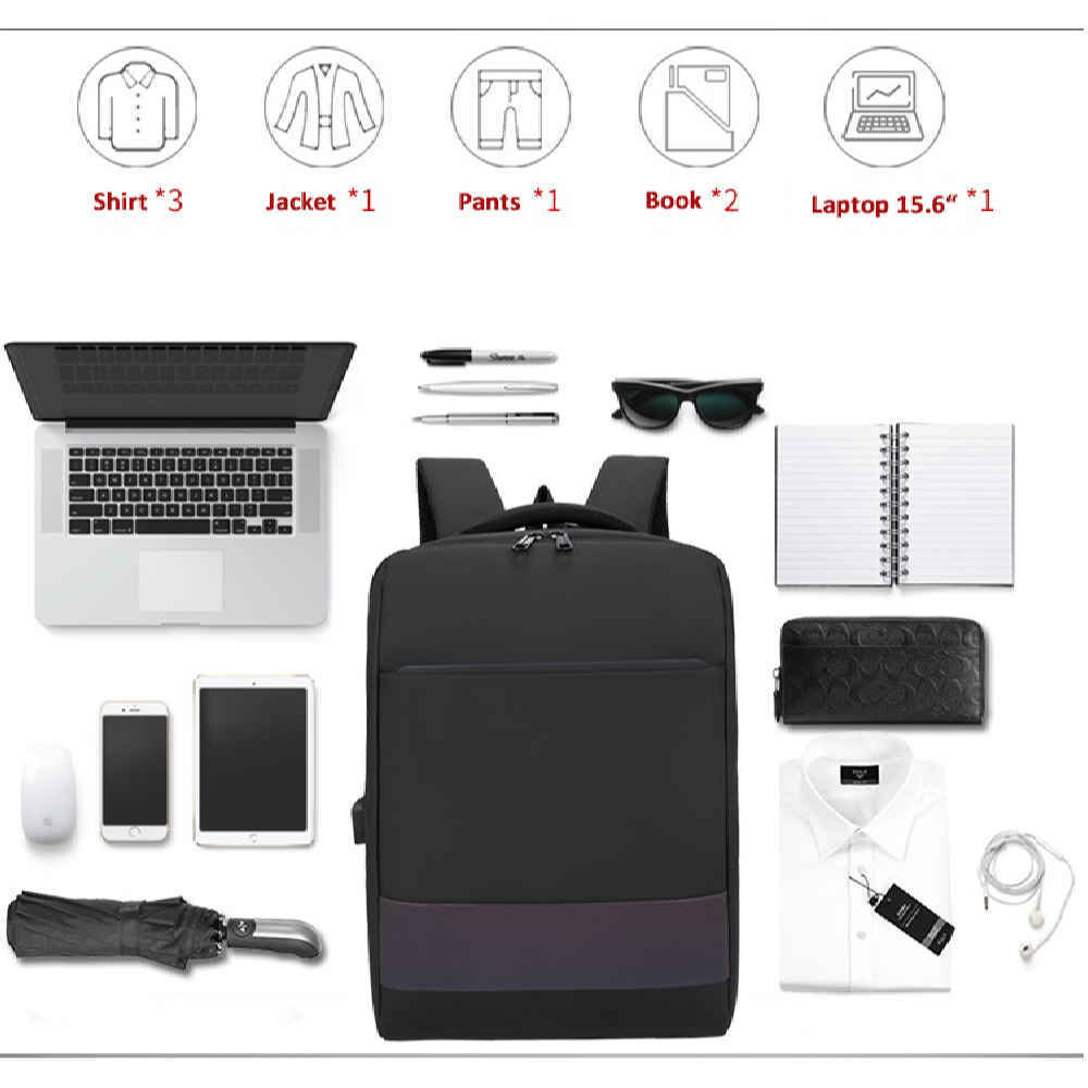 حقيبة ظهر مضادة للماء للكمبيوتر المحمول 15.6 بوصة – موديل آريا