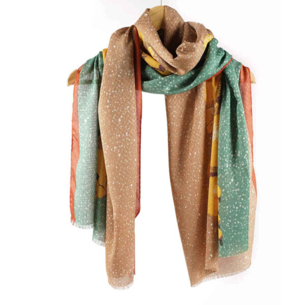 وشاح قطني نسائي للأزياء موديل فروت