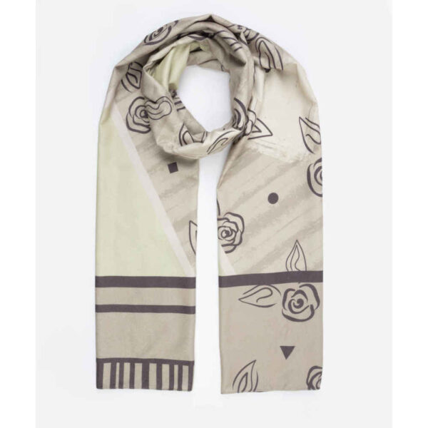 وشاح مطبوع للنساء فني وخفيف الوزن مينا