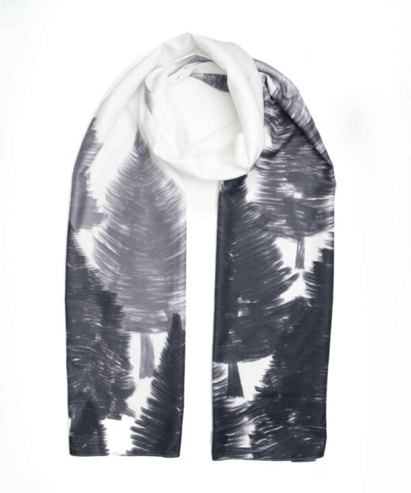 وشاح مطبوع للنساء فني وخفيف الوزن نفس