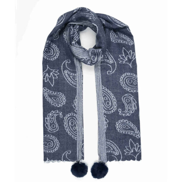 شال تقليدي للسيدات نمط البيزلي