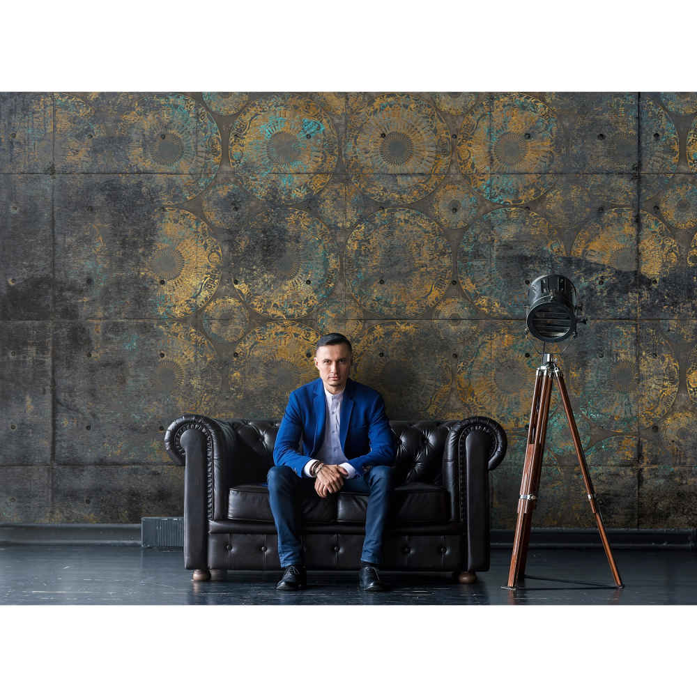 لوحة جدارية تجريدية رمادية نموذج كلاسيك للمساحات العصرية