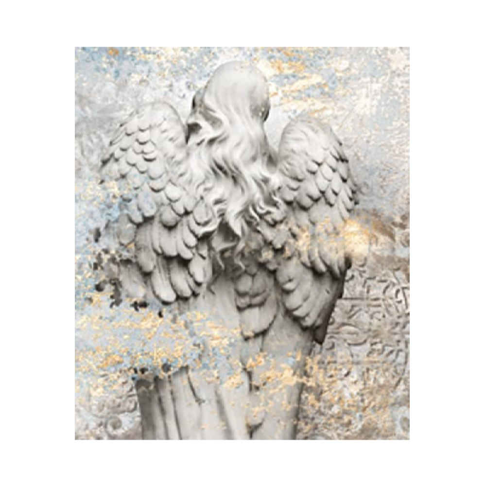 لوحة جدارية تجريدية رمادية نموذج فرشته للمساحات العصرية