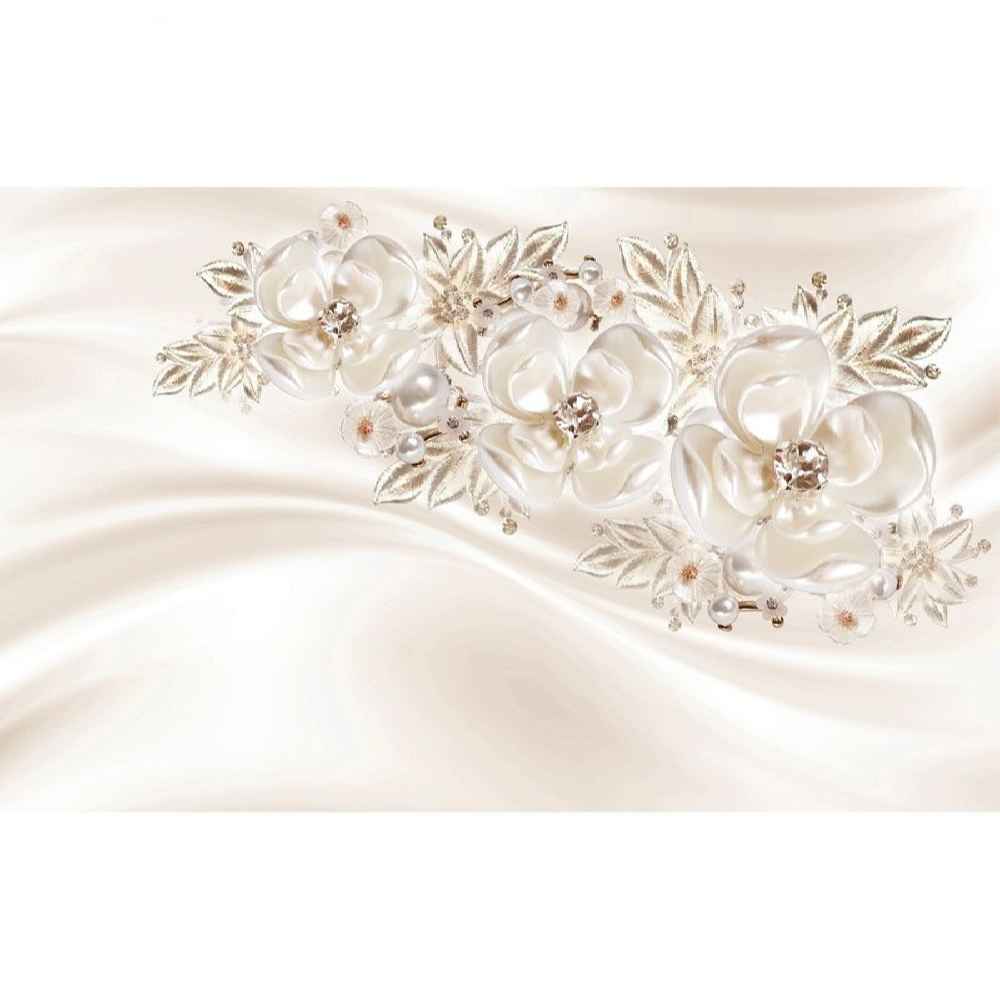 لوحة جدارية زهرية بيضاء نموذج نوازش للمساحات العصرية