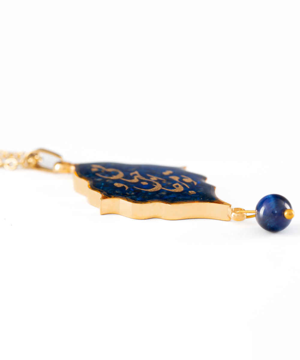 قلادة إيرانية مطلية بالذهب للنساء بتصميم بسيط المحيط