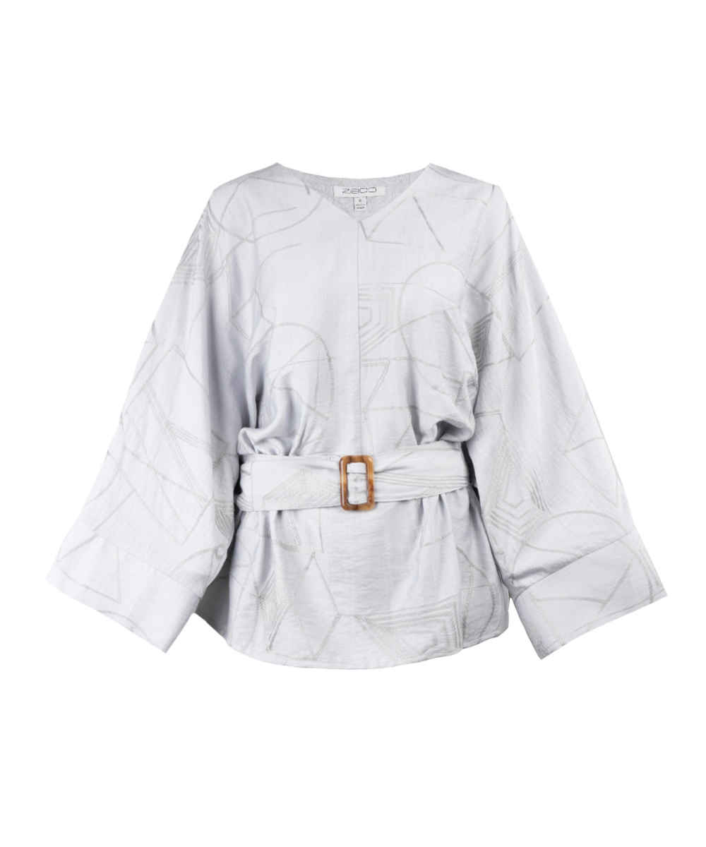 قميص نسائي مطرز موديل زيبو