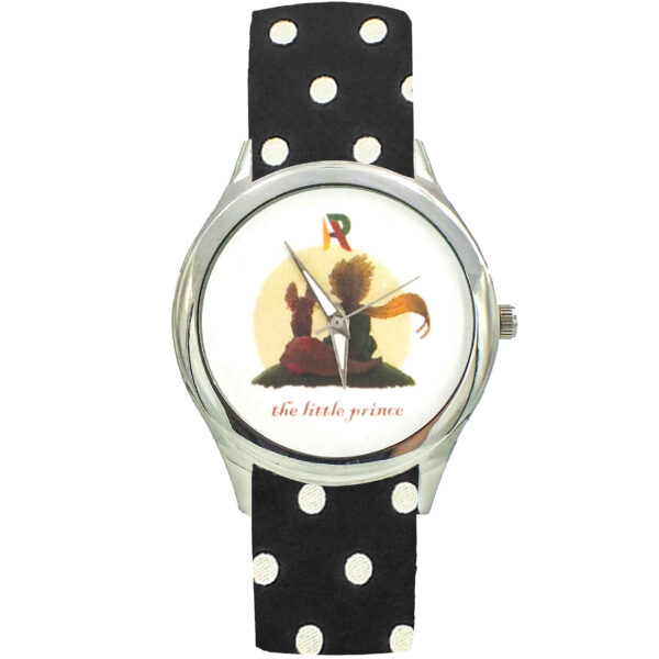 ساعة يد نسائية بوهيمية مزخرفة بالورود من القماش مع ربط رباط وشاح – ليتل برينس (الأمير الصغير)