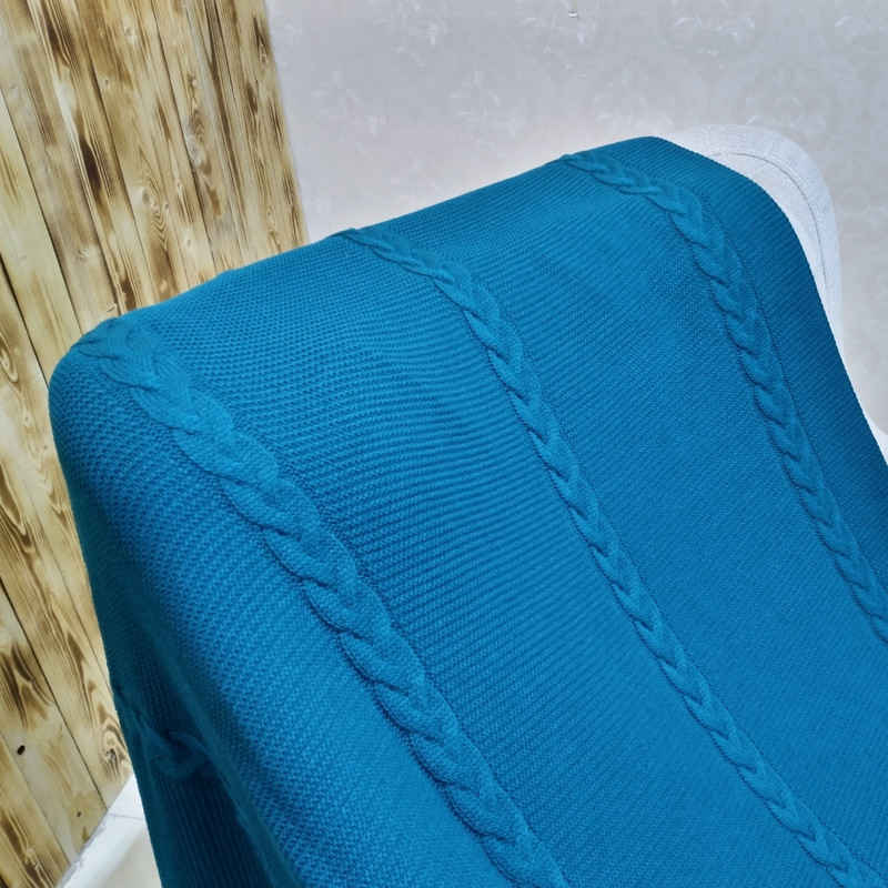 بطانية محبوكة ناعمة وخفيفة للكنبة والسرير موديل آزین