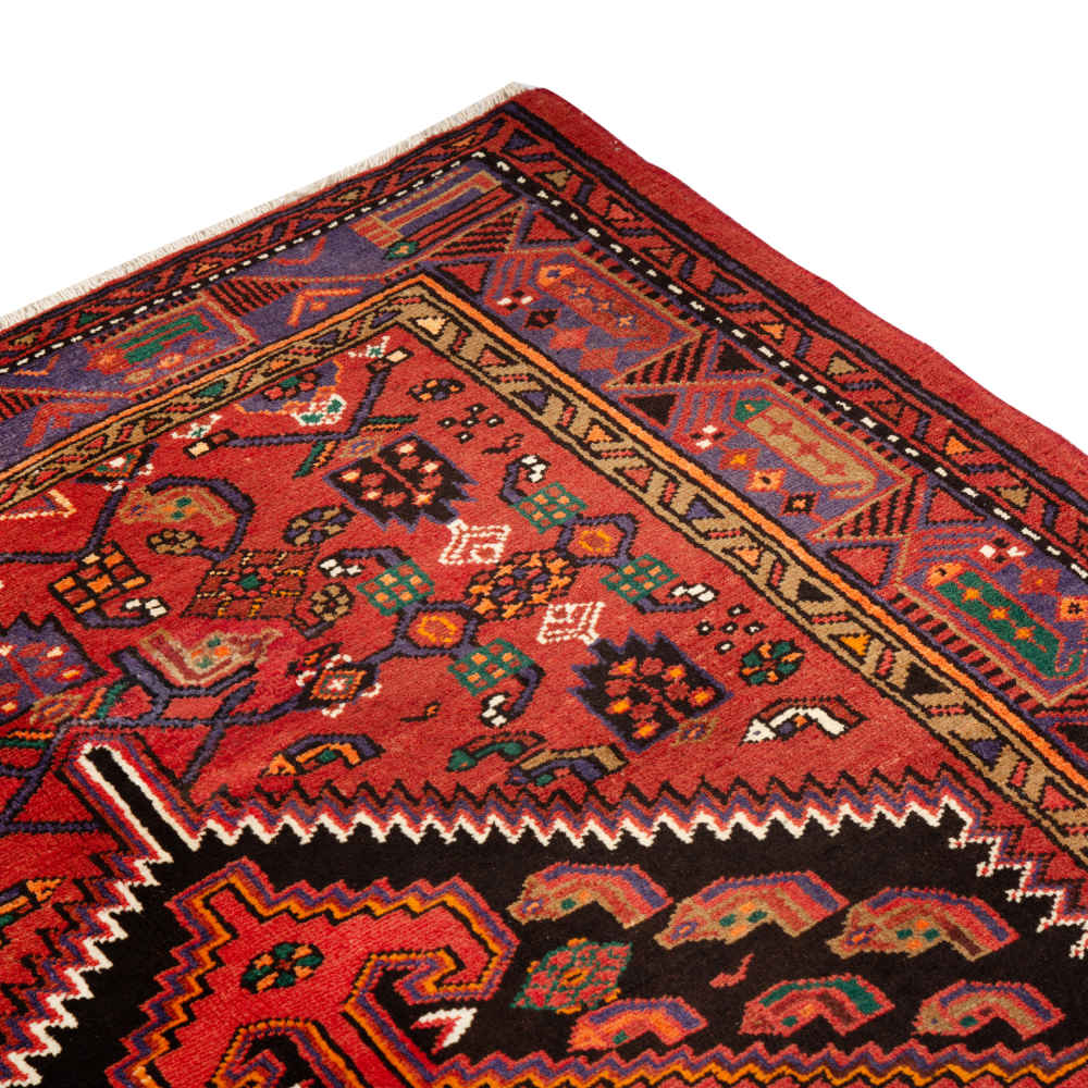 سجادة صوف إيرانية معقودة يدويًا، تحفة فنية باسم كسرى – زنجان