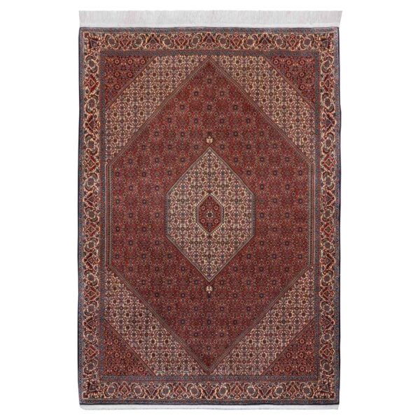 سجادة صوف إيرانية معقودة يدويًا رائعة بنمط ريحان - زنجان