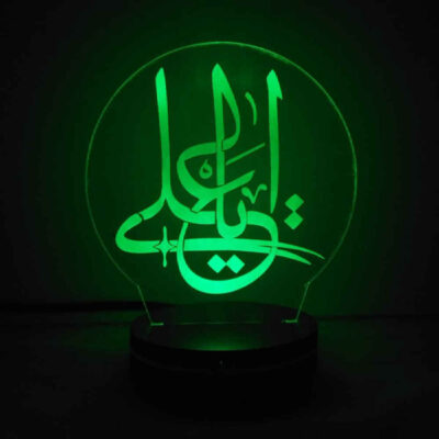 لمبة LED ليلية إسلامية ثلاثية الأبعاد يا علي
