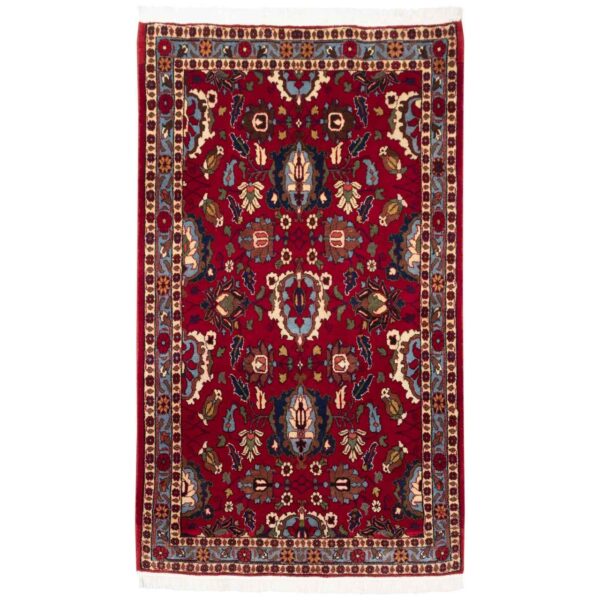 سجادة صوف إيرانية قديمة معقودة يدويًا بتصميم دقيق، نموذج نياكان