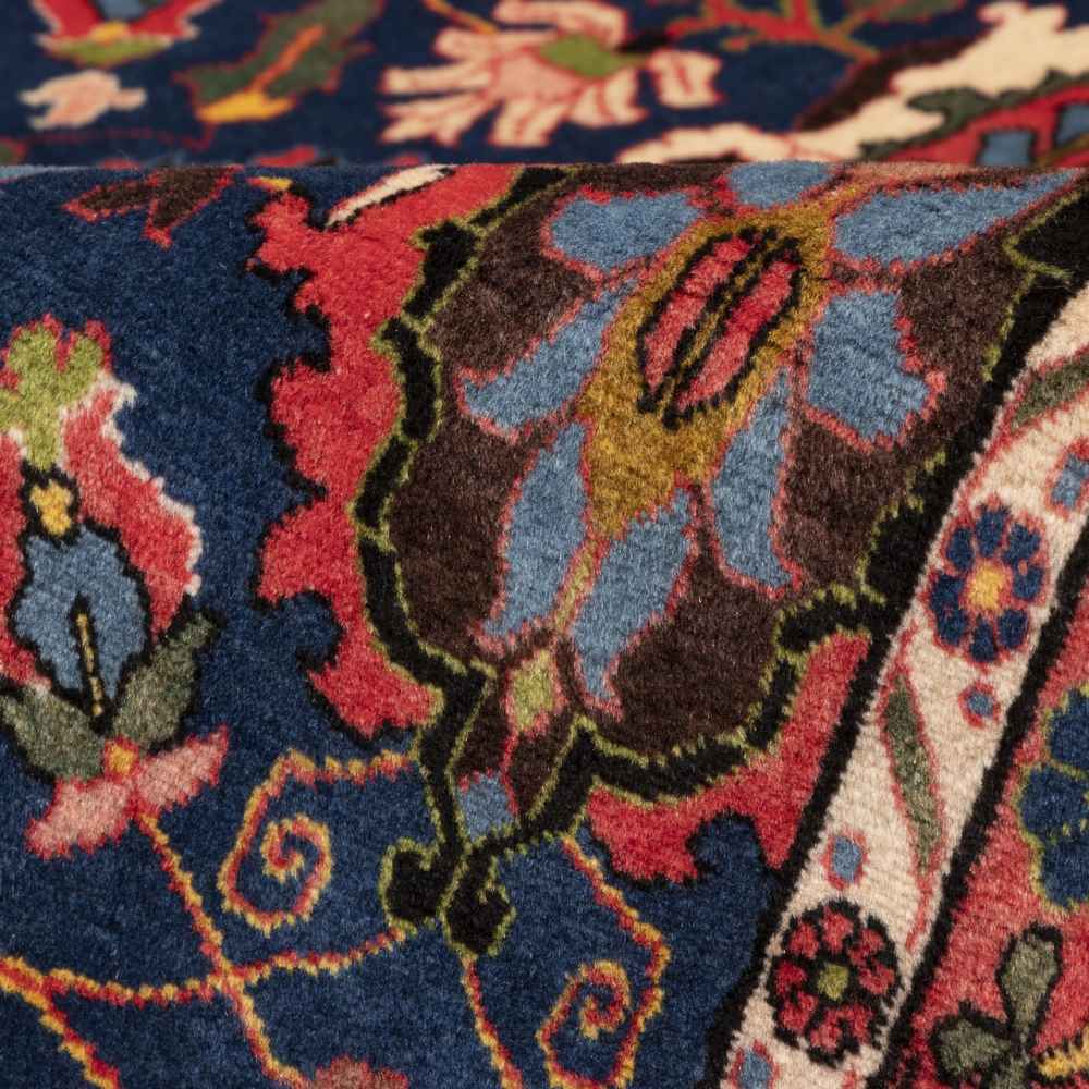 سجادة صوف إيرانية قديمة معقودة يدويًا بتصميم دقيق، نموذج ستايش