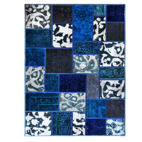 سجادة مرقعة إيرانية محبوكة يدويًا بنمط كافوش