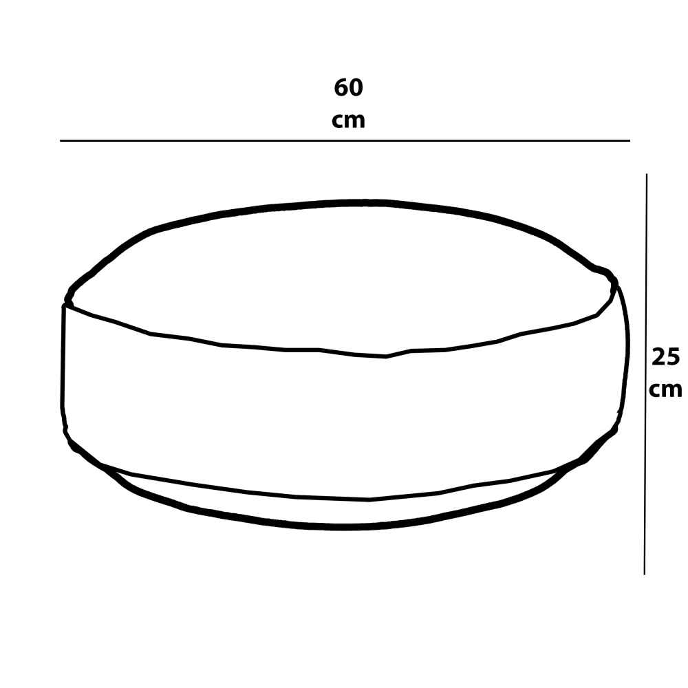 مقعد بوف مستدير كبير بأسلوب بوهيمي مصنوع من المخمل مستوحى من الفن الإيراني – أحمر ألما