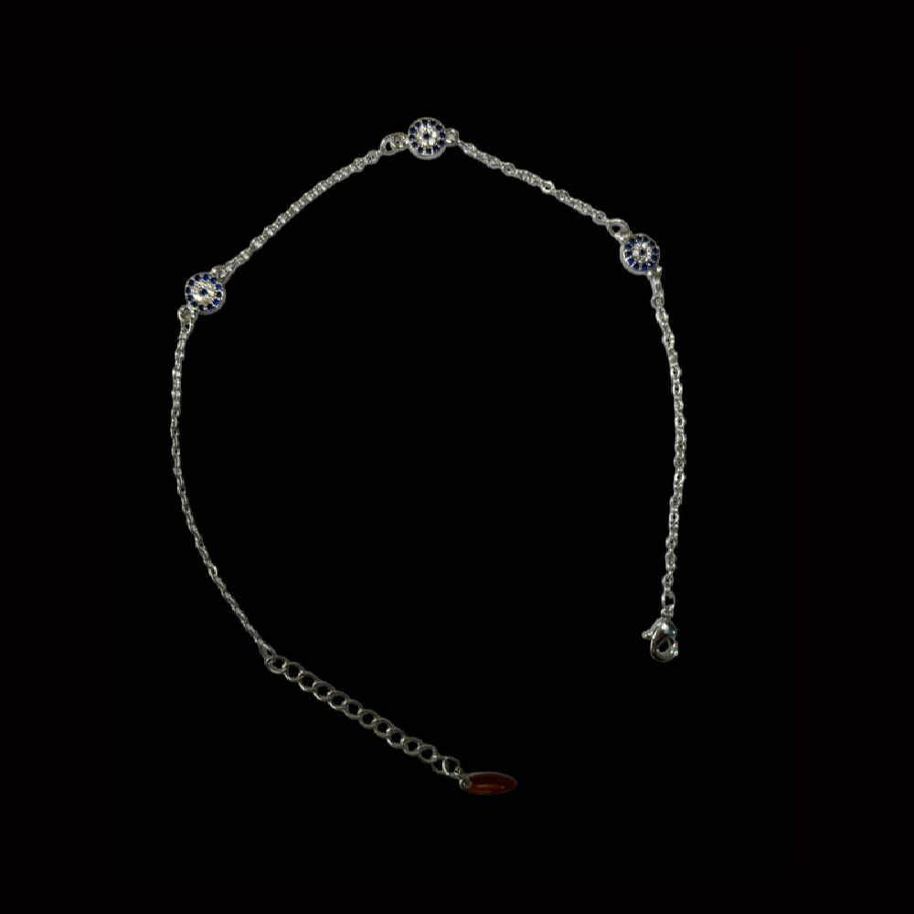 سوار كاحل فولاذي نظرة العين موديل دلربا