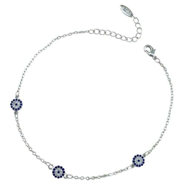 سوار كاحل فولاذي نظرة العين موديل دلربا