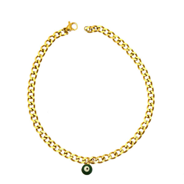 سوار كاحل فولاذي نظرة العين موديل إلهام