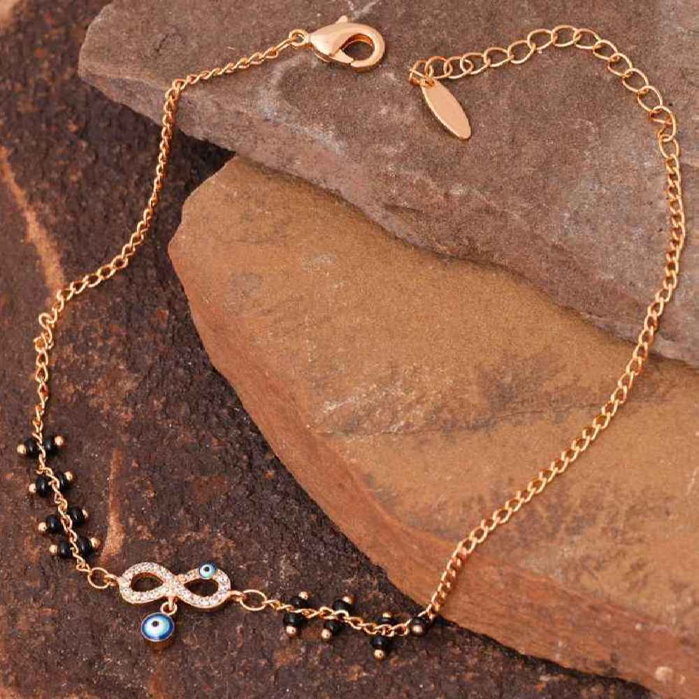 سوار كاحل فولاذي نظرة العين موديل ناهيد