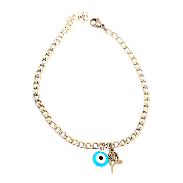 سوار كاحل فولاذي نظرة العين موديل روز