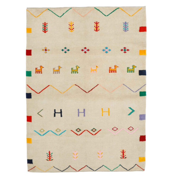 سجاد جابيه إيراني من الصوف محبوك يدويًا في شيراز جولابتون