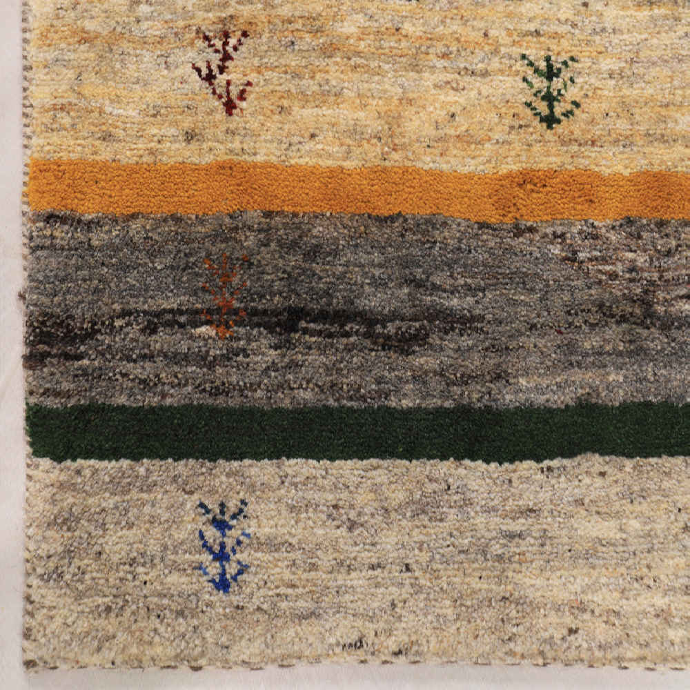 سجاد جابيه إيراني من الصوف محبوك يدويًا برموز تنها