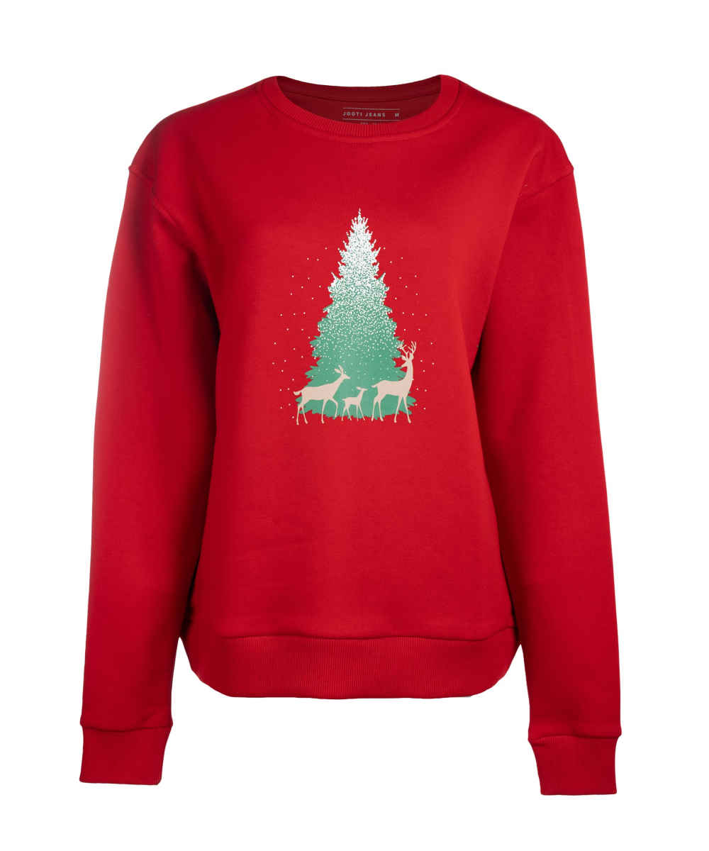 سويت شيرت نسائي كاجوال برقبة دائرية موديل هستي