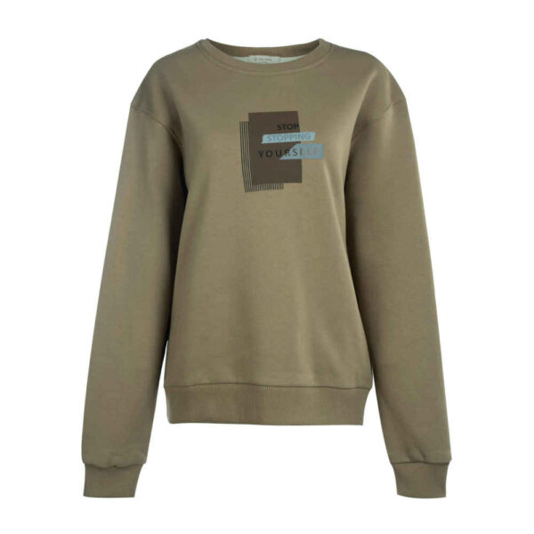 سويت شيرت نسائي كاجوال برقبة دائرية موديل ستوب