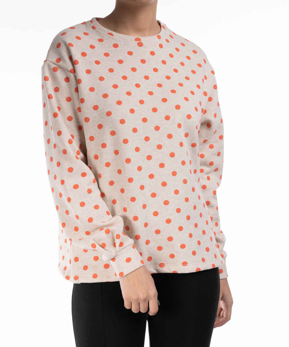 سويت شيرت نسائي كاجوال برقبة دائرية موديل تارا